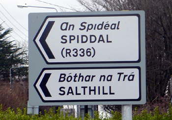 Bilingual signposts